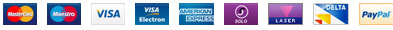 Payment options by card or PayPal